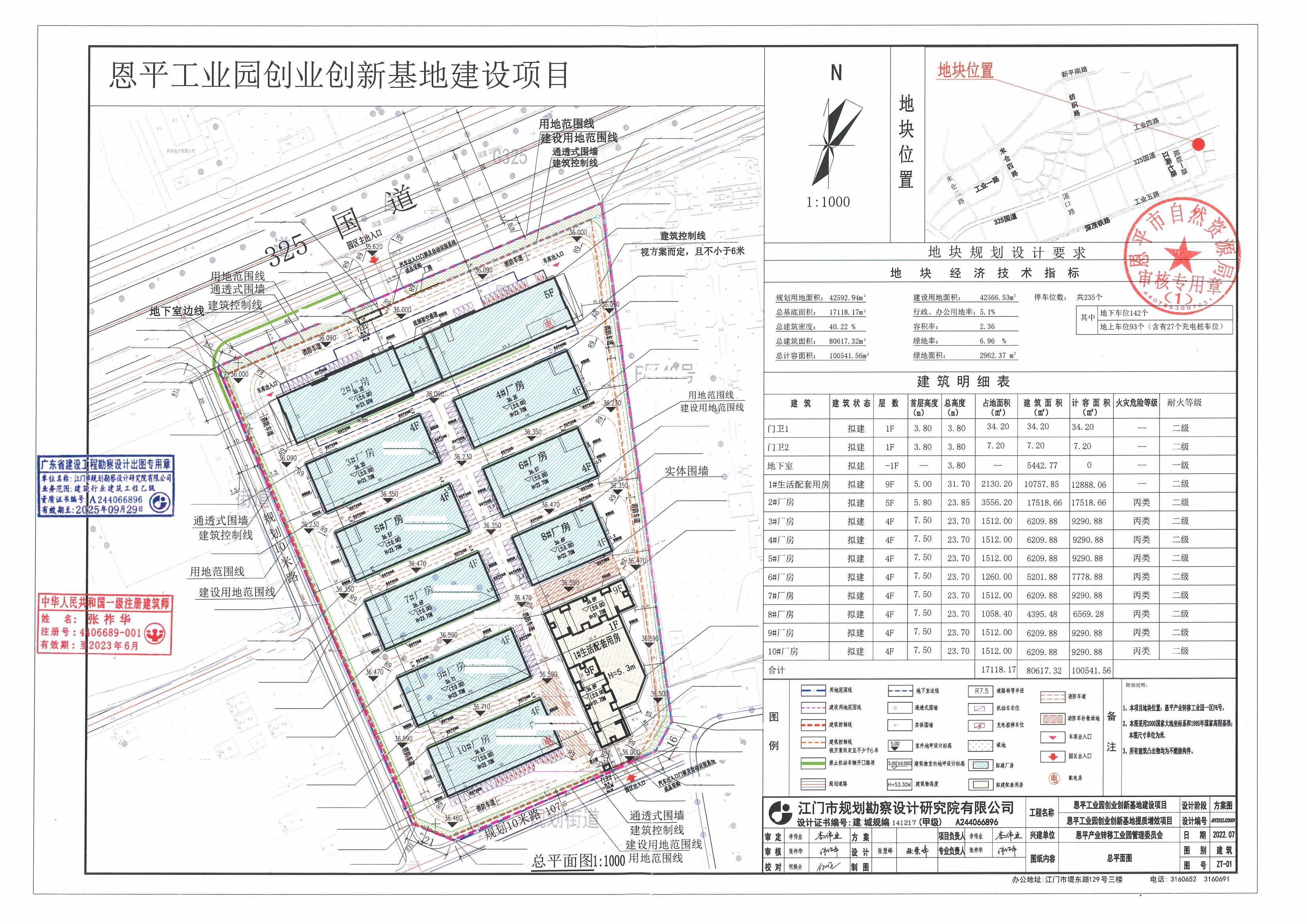 【批后公告】恩平產(chǎn)業(yè)轉移工業(yè)園一區(qū)F6號地塊總平面圖_00.jpg