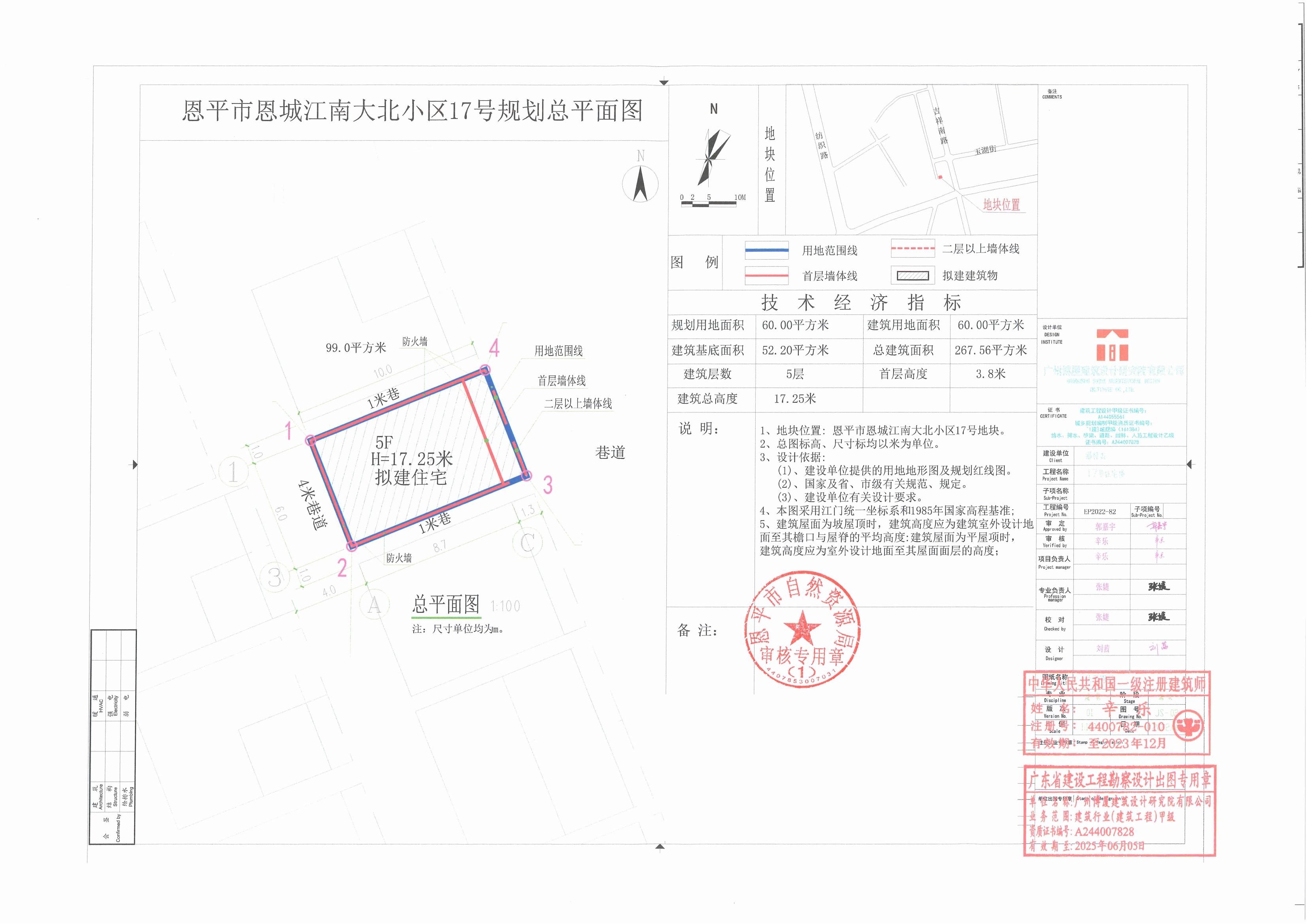 【批后公告】恩平市恩城江南大北小區(qū)17號規(guī)劃總平面圖_00.jpg